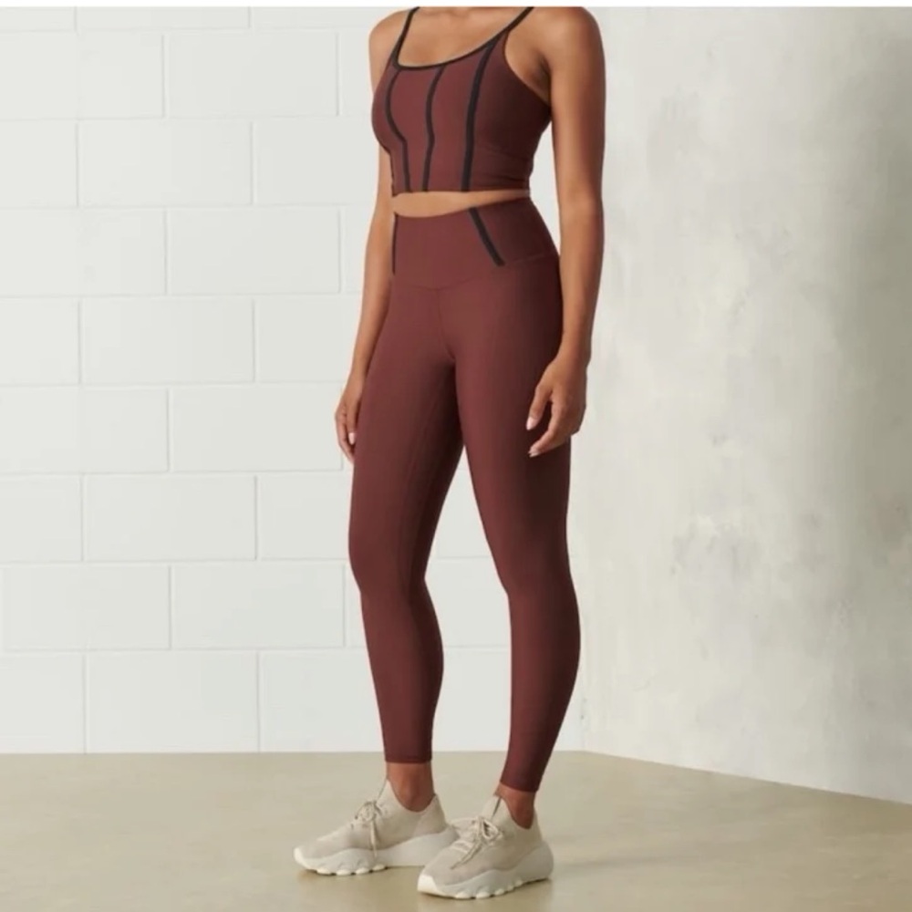 YPB Abercrombie & Fitch Workout Maroon Leggings